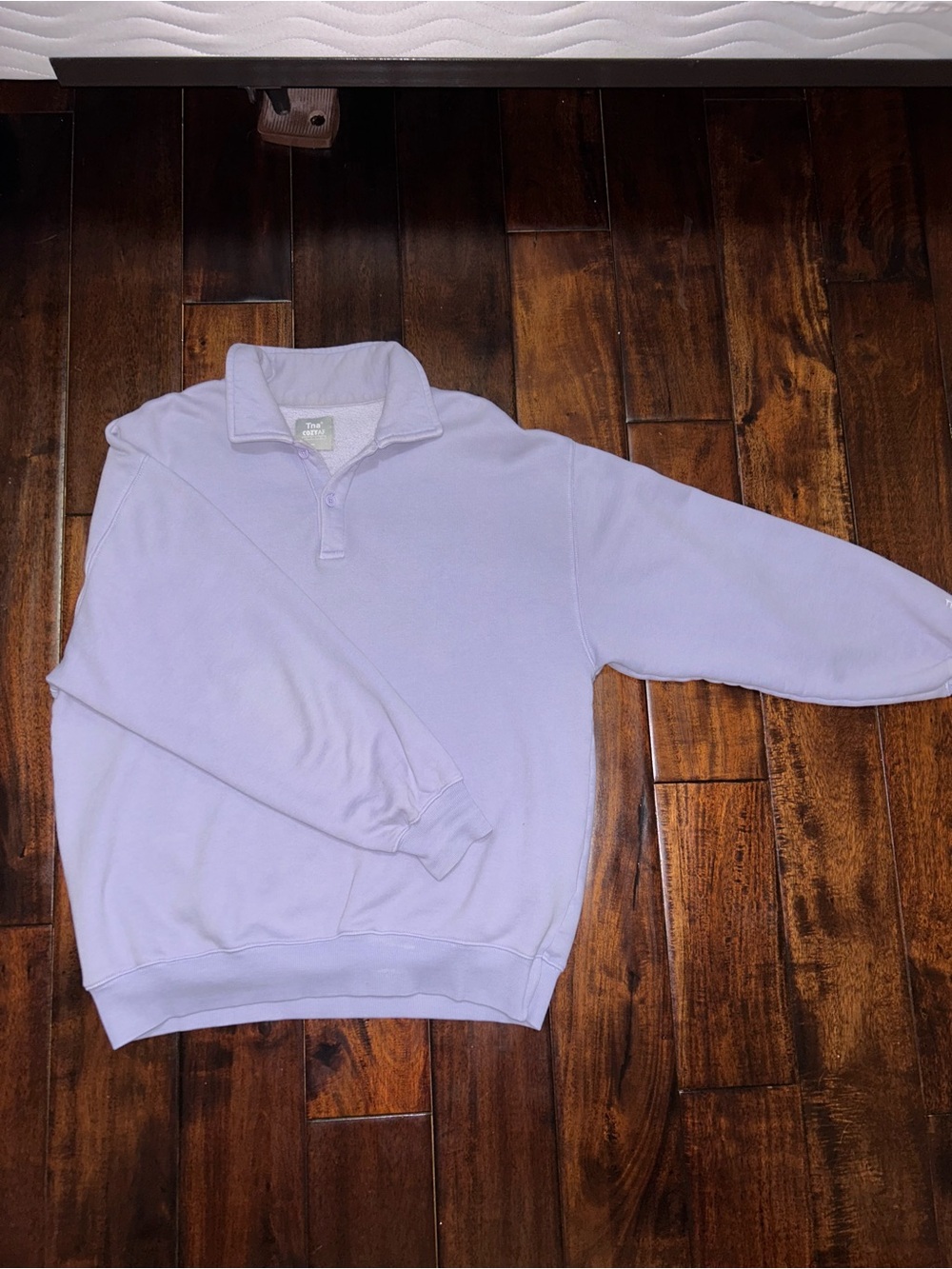 TNA COZ Lavender Crewneck Quarter-Snap Pullover